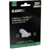 “Emtec” USB atmintinė 32 GB USB Type-A USB Type-C D280