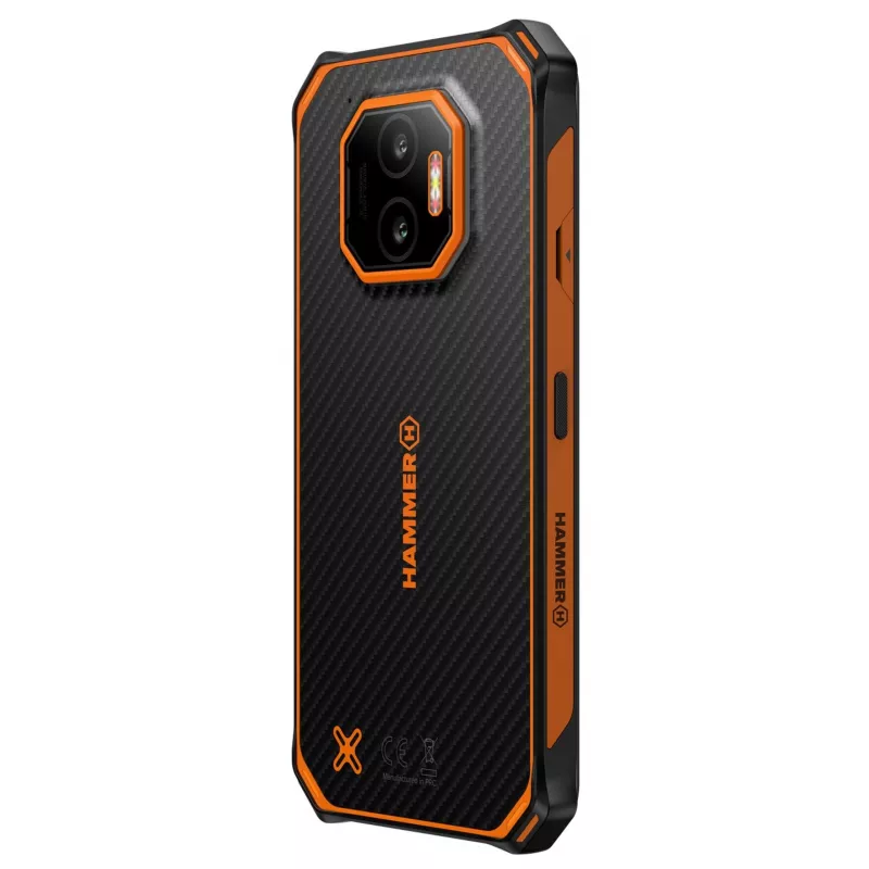 Išmanusis telefonas HAMMER Energy X2 — Android 15, MediaTek Helio G81, 6,1 colio 1560×720 IPS, 6 GB RAM, 128 GB, Dual SIM, 4G, 50 MP, 5000 mAh, IP68