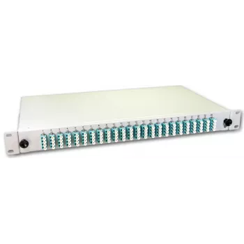 Lightwin LWL Splice Box, 96 Fibres, 24x QLC Multimode, 50/125µm OM3 Pigtail Splice Boxes (SPBOX 96G50 OM3 QLC)