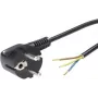 Maitinimo kištukas Lappkabel 70261131 H03VV-F F3G0.75/2000 BK – 3 gyslų kabelis 0,75 mm², juodas
