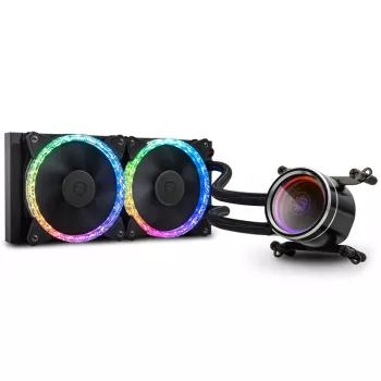 All-in-one liquid cooler BitsPower Cyclops 240 — Juoda/Sidabrinė, 240 mm radiator