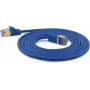 Wantec ypač plonas Cat.7 neapdorotas kabelis SSTP komutacinis kabelis - 0,2 m - Cat.7 neapdorotas kabelis - S/FTP (S-STP) - RJ-45 - RJ-45 - Mėlynas (7128)