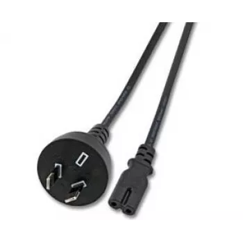 Microconnect PE030718AUSTRALIA maitinimo laidas, juodas, 1,8 m, C7 lizdas