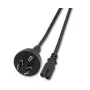 Microconnect PE030718AUSTRALIA maitinimo laidas, juodas, 1,8 m, C7 lizdas