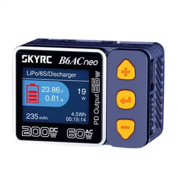 Baterijų įkroviklis SkyRC B6AC Neo 10A AC DC LiPo Li-Ion LiFePO4