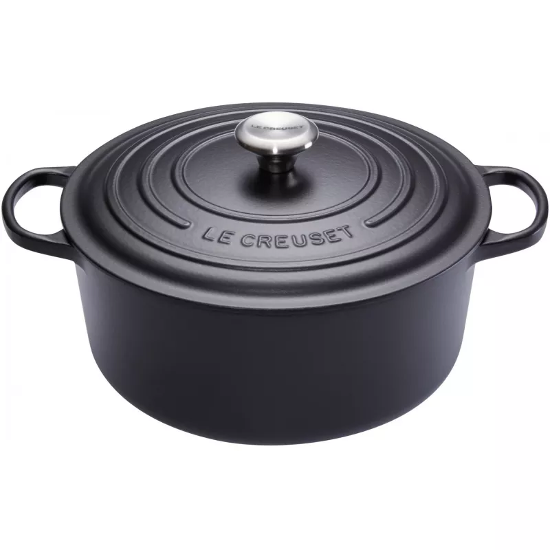 Le Creuset Signature apvalus kepimo indas 26 cm, juodas (21177260000430)