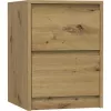 Topeshop K2 ARTISAN nightstand/Naktinis staliukas 2 stalčius(s) ąžuolas