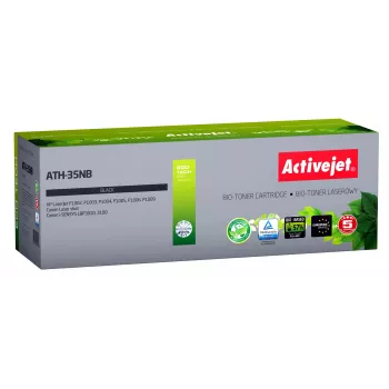 BIO Activejet ATH-35NB toneris HP, Canon spausdintuvams, pakaitalas HP 35A CB435A, Canon CRG-712; Supreme; 1800 puslapių; juodas. ECO toneris.