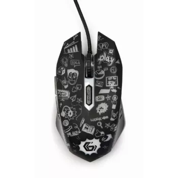 Pelė USB optinė JUODA/MUS-6B-GRAFIX-01 Gembird