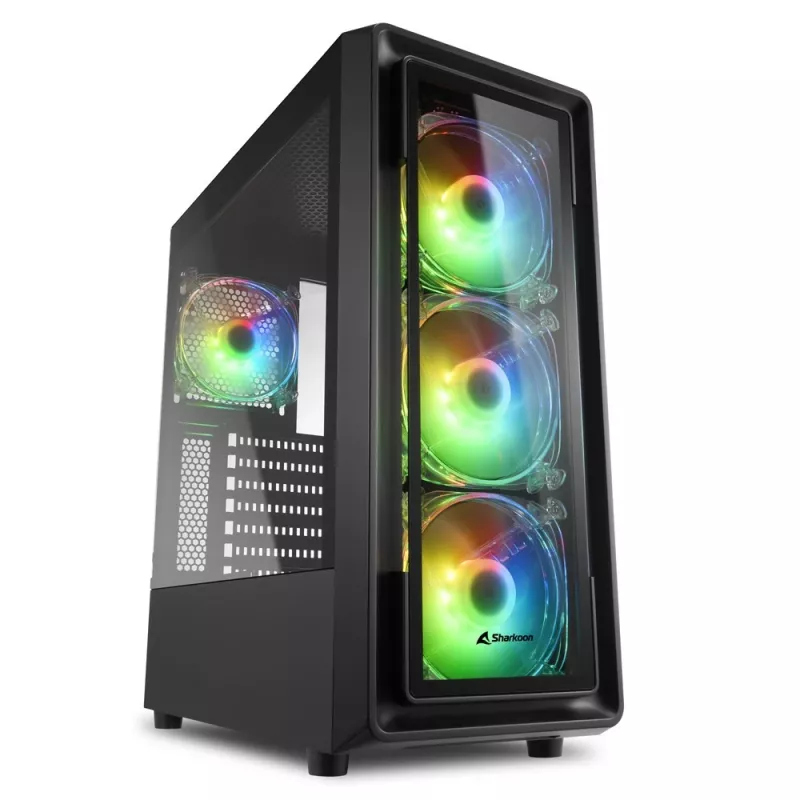 PC Case Sharkoon TK4 RGB Midi Tower Black