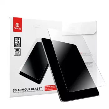 Grūdinto stiklo ekrano apsauga Crong, skirta iPad Air 11 (M3) — modelis CRG3DAGIPDA11