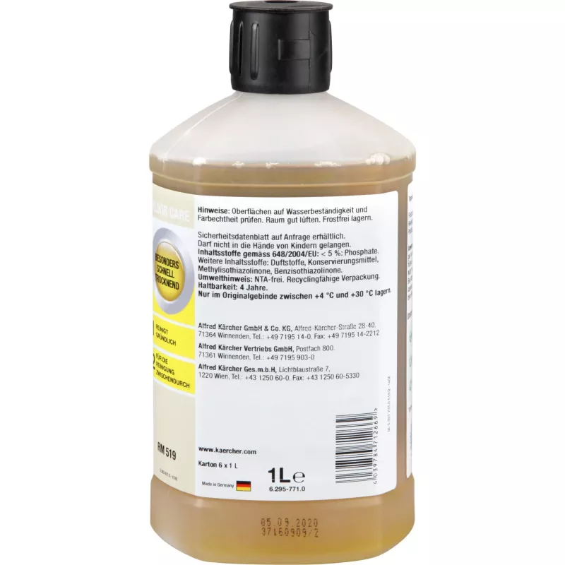 Kärcher RM519 Greitai džiūstantis skystas kilimų valiklis universalus valiklis 1000 ml