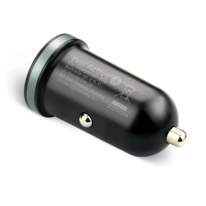 Automobilinis kroviklis everActive CC-30Q QC3.0 35W — 1x USB-A, 1x USB-C, greitasis krovimas
