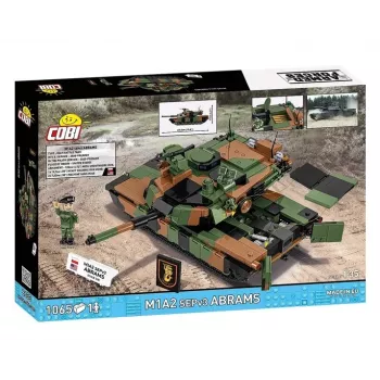 Konstruktorius Cobi M1A2 SEPV3 Abrams modelis su 1065 kaladėlėmis