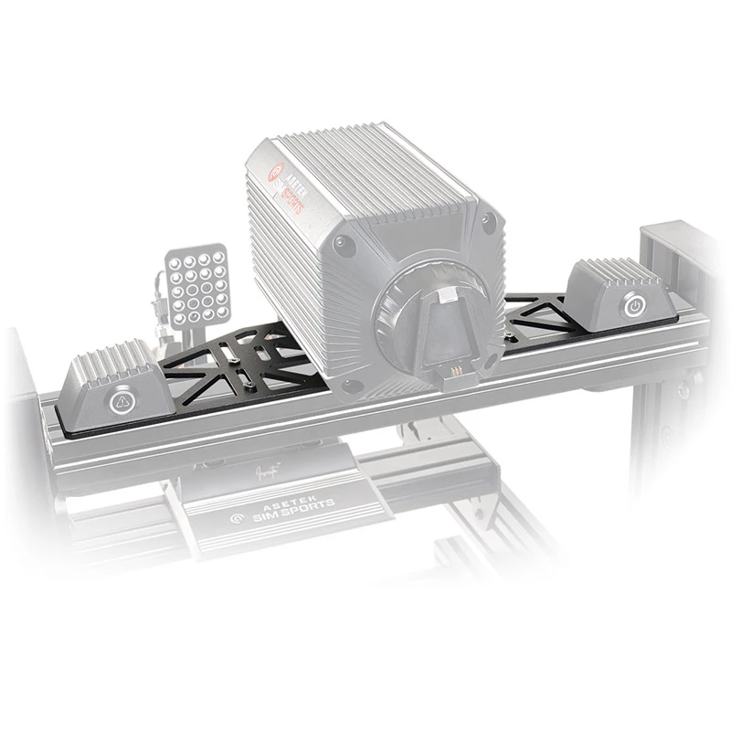 Montavimo laikiklis Asetek SimSports 460×120×5 mm, plienas, juoda
