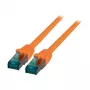 EFB-Elektronik RJ45 komutacinis kabelis Cat.6A S/FTP LSZH oranžinis 5m