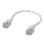 Tinklo komutacinis kabelis UBIQUITI UACC-Cable-Patch-EL-C6A 0.15 m Cat6a RJ-45 permatomai baltas
