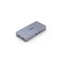 KVM jungiklis Unitek V307A USB HDMI 2 prievadų 4K Ultra HD 3840x2160@60Hz HDCP 2.2, metalinis korpusas, pilkas