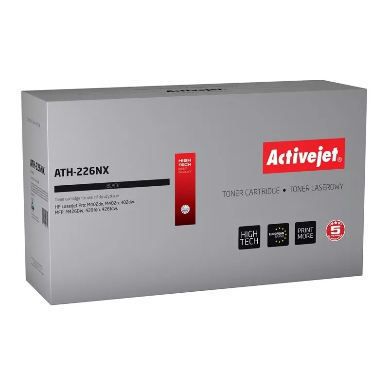 Activejet ATH-226NX Toner (replacement for HP 226X CF226X; Supreme; 9,000 puslapių; Juoda)