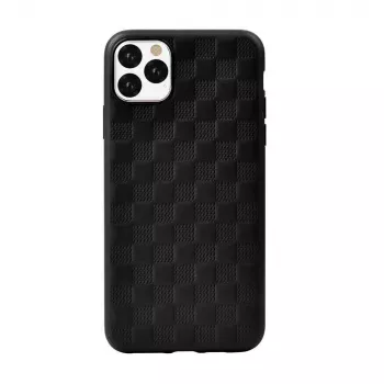 Apsauginis minkštas dėklas Devia Woven2, skirtas iPhone 11 Pro Max, austos tekstūros, juodas