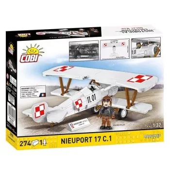Cobi plytelių rinkinys Nieuport 17 C.1 274 vnt. modelio rinkinys
