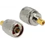 Kabelių adapteris DELOCK 88869 — SMB į SMB, nikeliuoti kontaktai, sidabrinė spalva