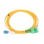 Patchcord Extralink SC/APC – LC/UPC, vienmodis dvipusis G.652D, 3 mm, 20 m
