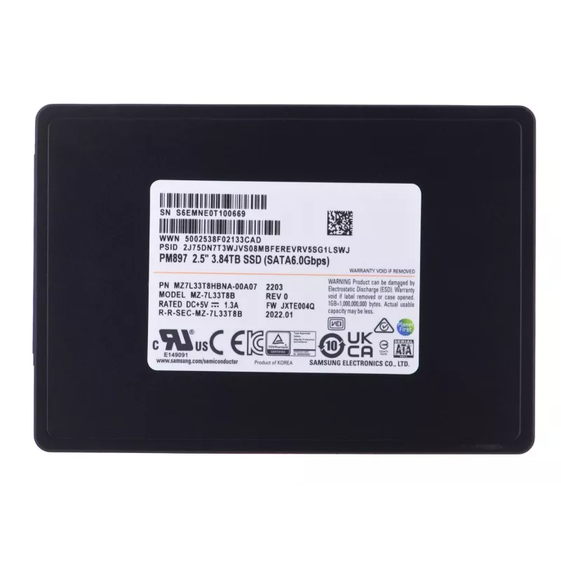 Samsung PM897 3.84 TB 2.5 colių Serial ATA III V-NAND