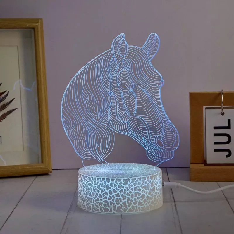 Manta SNL116RGB RGB 3D arklių dekoratyvinė LED lempa
