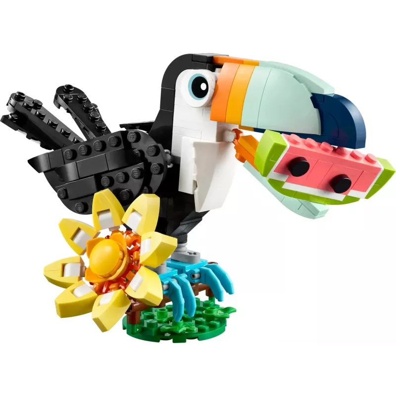 Konstravimo žaislas LEGO Creator 3 viename – laukiniai gyvūnai: atogrąžų tukano rinkinys 31173