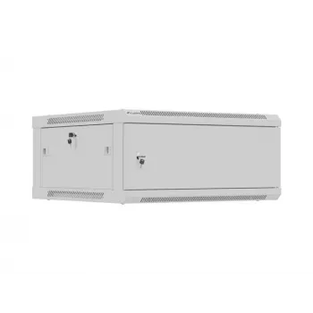 LANBERG 19 colių prie sienos montuojama montavimo spinta 4U 600x600 mm, pilka