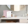 Mini šaldytuvas su LED kosmetikos veidrodžiu Elle ESDAFX04PUEU 4 L, violetinis