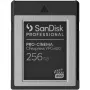 SANDISK Professional PRO-CINEMA 256 GB CFexpress VPG400 B tipo kortelė iki 1700 MB/s skaitymas 1400 MB/s rašymas