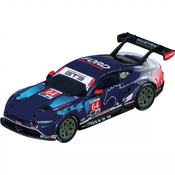 Automobilis CARRERA 50051019 hibridinis Ford Mustang GT3 Nr. 64 – įmontuota baterija, rekomenduojamas amžius 12+