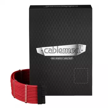 Maitinimo kabelių rinkinys CableMod PRO Series ModMesh C-Series, skirtas „Cooler Master RMi/RMx“ (raudonas)