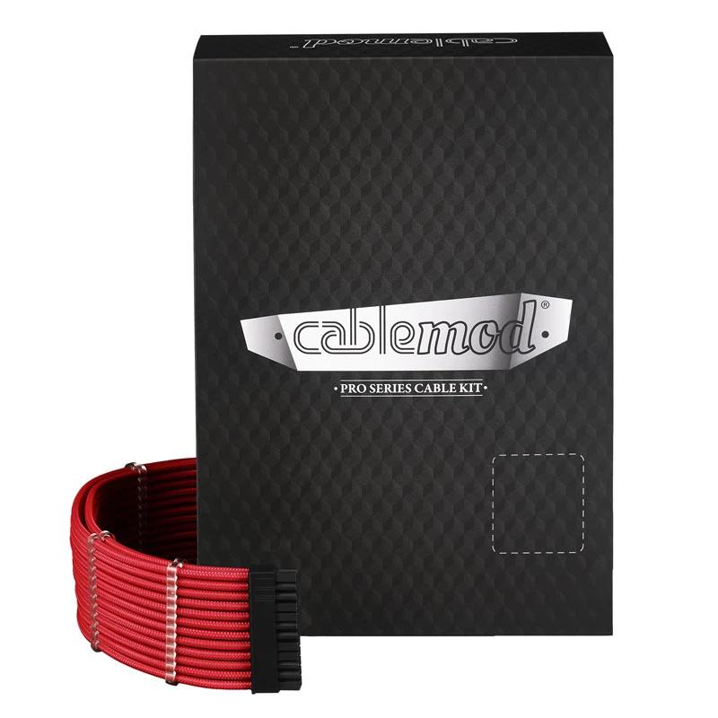 Maitinimo kabelių rinkinys CableMod PRO Series ModMesh C-Series, skirtas „Cooler Master RMi/RMx“ (raudonas)