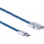 USB kabelis ShiverPeaks BS14-50024 USB 2.0 2m USB A USB C Mėlynas