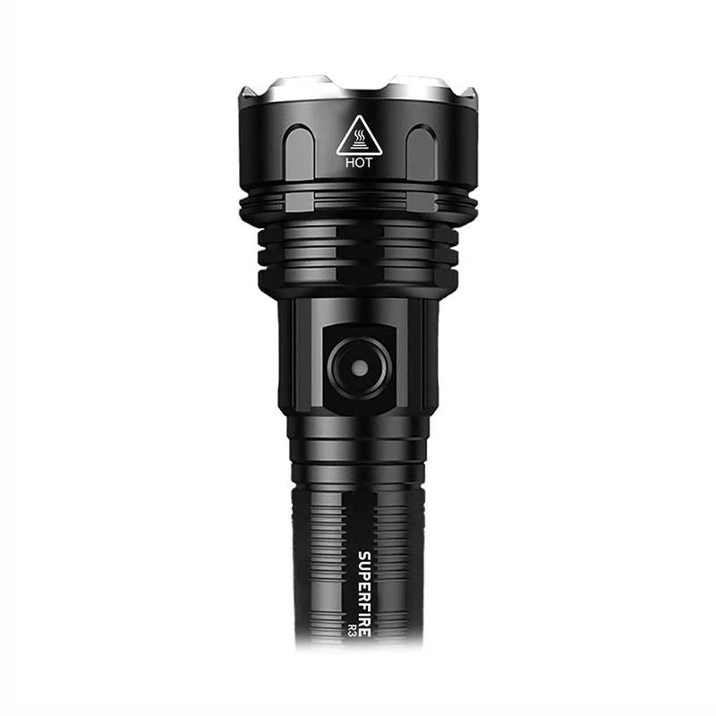 Superfire R3 P90 žibintuvėlis, 2000 lm, USB, 36 W, 5 režimai, 350 m