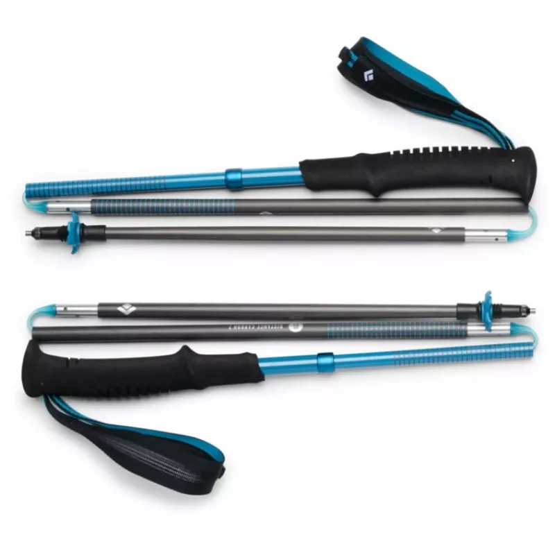 Žygio lazdos Distance Carbon Z, kūno rengybos įrenginys antracitas / mėlyna, 1 pora, 105 cm