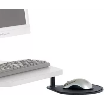 Multimedijos vežimėlio priedų lentyna ERGOTRON 687BK — juoda kompozicinė/plieninė, 203,2×229 mm, 907 g