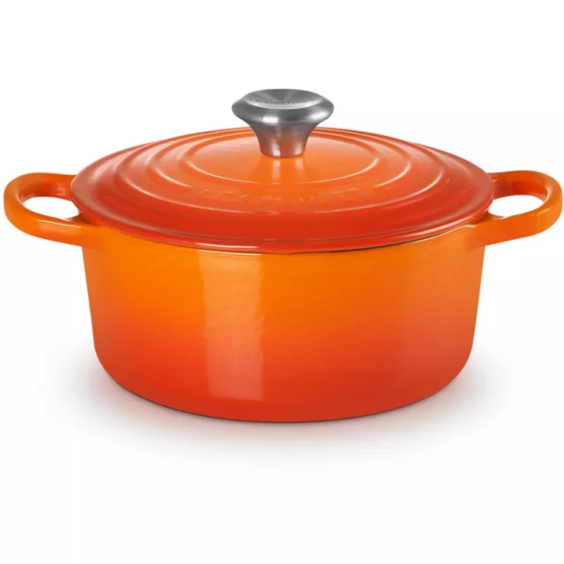 Le Creuset Signature apvali skrudintuvė 18 cm vulkaninė