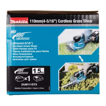 Makita DUM111SYX krūmapjovė / žoliapjovė 27 W baterija juoda, mėlyna