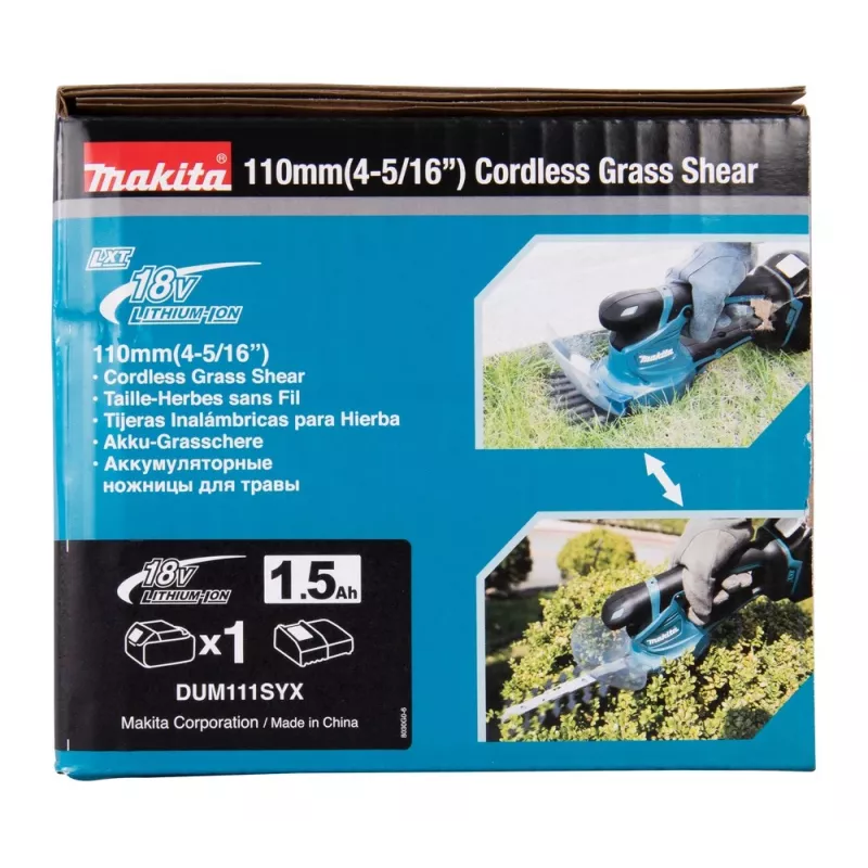 Makita DUM111SYX krūmapjovė / žoliapjovė 27 W baterija juoda, mėlyna