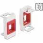 Keystone laikiklis DeLOCK Easy 45 modulis 22,5 x 45 mm balta raudona