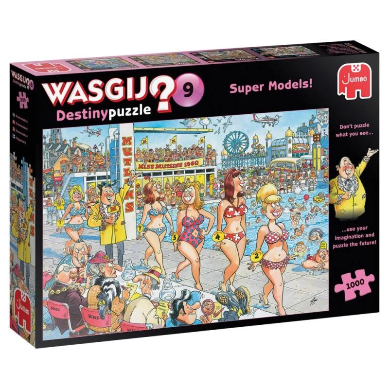 Didelė dėlionė Wasgij Destiny 9 Super Models! 1000 dalių (81931)