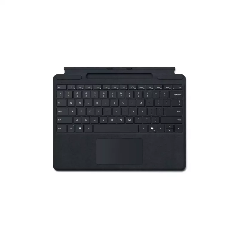 Microsoft Surface Pro klaviatūra su plonu rašikliu verslui QWERTZ vokiška Microsoft Cover prievadas juoda