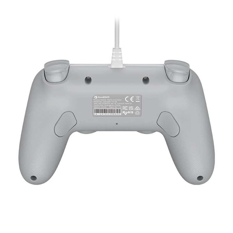 Laidinis žaidimų valdiklis GameSir T3 Lite WT White — ergonomiškas laidinis valdiklis, suderinamas su PC