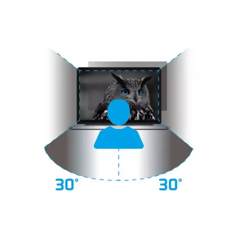 NATEC NFP-2287 privatumo filtras ekranui 40,6 cm (16 inch) monitoriui/nešiojamam kompiuteriui, berėmis privatumo filtras 2H