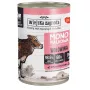 Šlapias kačių maistas wiejskazagroda Monoprotein Beef 400 g — suaugusiems, pilnavertis konservuotas ėdalas, baltymai 12,1%, riebalai 7,1%, drėgmė 76,9%