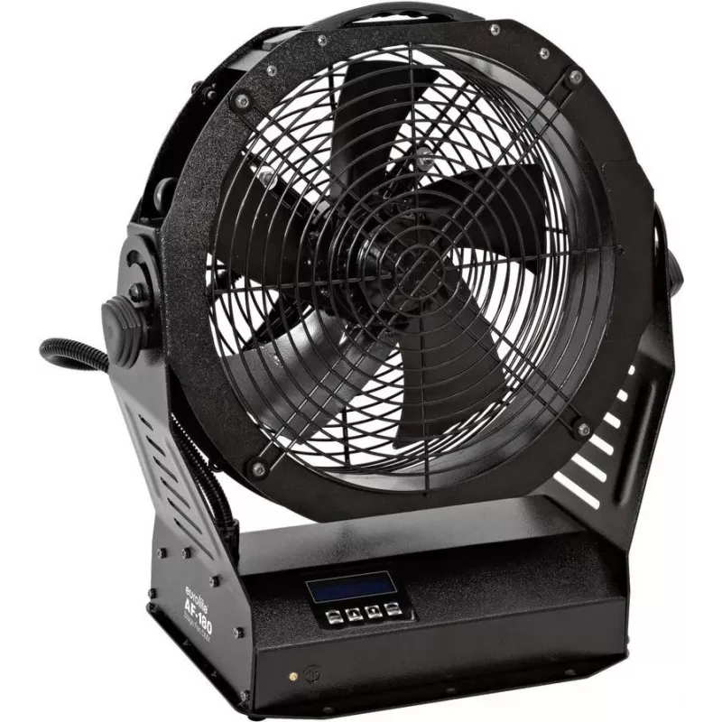 EUROLITE Stage Fan AF-180 DMX 180W — profesionalus scenos ventiliatorius oro srautui ir efektams
